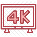 4 K Fernseher  Symbol