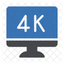 4 K Fernseher  Symbol