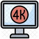 4 K Fernseher  Symbol