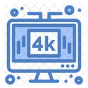 4 K Fernseher  Symbol