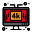 4 K Fernseher  Symbol