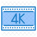 4 K Film 4 K Movie 4 K Video Icon