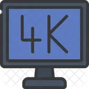 4 K Film Bildsicht Bildqualitat Symbol