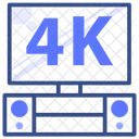 4K-LED-Fernseher  Symbol