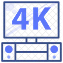 4 K Led Tv  Icon