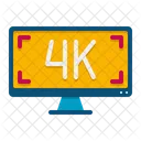 4 K Monitor  Symbol