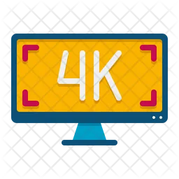 4 K Monitor  Icon