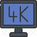 4 K Movie Picture Vision Picture Quality Icon