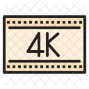 Pelicula 4 K Pelicula 4 K Video 4 K Icono