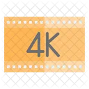 Pelicula 4 K Pelicula 4 K Video 4 K Icono