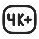 4 K Plus  Icon