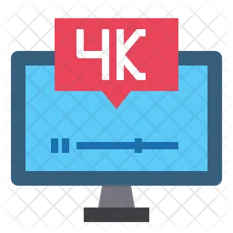 4 K Streaming  Icon