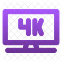 4 K Television 4 K Tv Icon