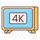 4 K Tv 4 K Screen 4 K Display Icon