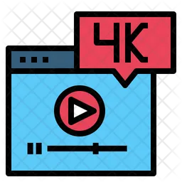 4 K Video  Icon