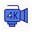 4 K Video Video Camera Icon