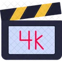 4K 비디오  아이콘