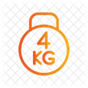 4 Kg Kettebell Fitness Gym Icon