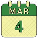 Marz Datum Kalender Icon