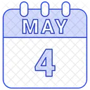 May Calendar Date Icon