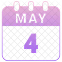 May Calendar Date Icon