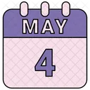 May Calendar Date Icon