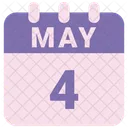 May Calendar Date Icon