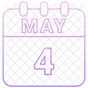 May Calendar Date Icon