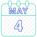 May Calendar Date Icon