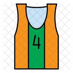 4 Number Jersey  Icon