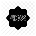40 Percent  Icon
