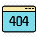 404 Error Page Not Found Icon