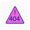 404-Warnfehler  Symbol