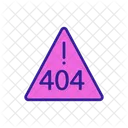 404 Alert Error  Icon