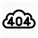 404 Cloud Error  Icon
