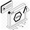 404 Error  Icon