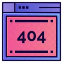 404 Error Web Page Not Found 404 Icône