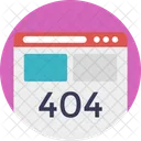 404 Error  Icon