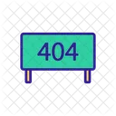 404 Error Banner  Icon