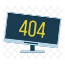 404 error computer monitor  Icon