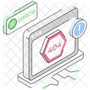 404 Error Issue Web Problem Icon