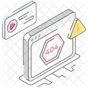 404 Error Web Issue Web Failure Icon