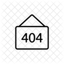 Contour Error Internet Icon