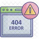 404 Error Message 404 Not Found Http 404 Icône
