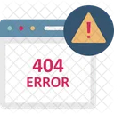 404 오류 메시지  아이콘
