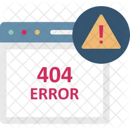 404 Error Message  Icon