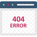 404 Error Message 404 Not Found Access Denied Icon