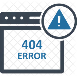 404 Error Message  Icon