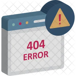 404 error message  Icon