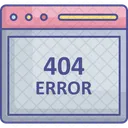 404 Error Message  Icon